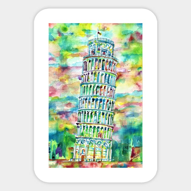 LEANING TOWER OF PISA Sticker by lautir
